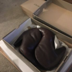 Born crown leather booties in brown